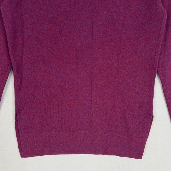 Club Monaco Sweater Womens Small Purple Burgundy Cashmere Minimal Quiet Luxury - Picture 9 of 13
